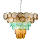 MURANO ROUND GLASS CHANDELIER | CLOP895000
