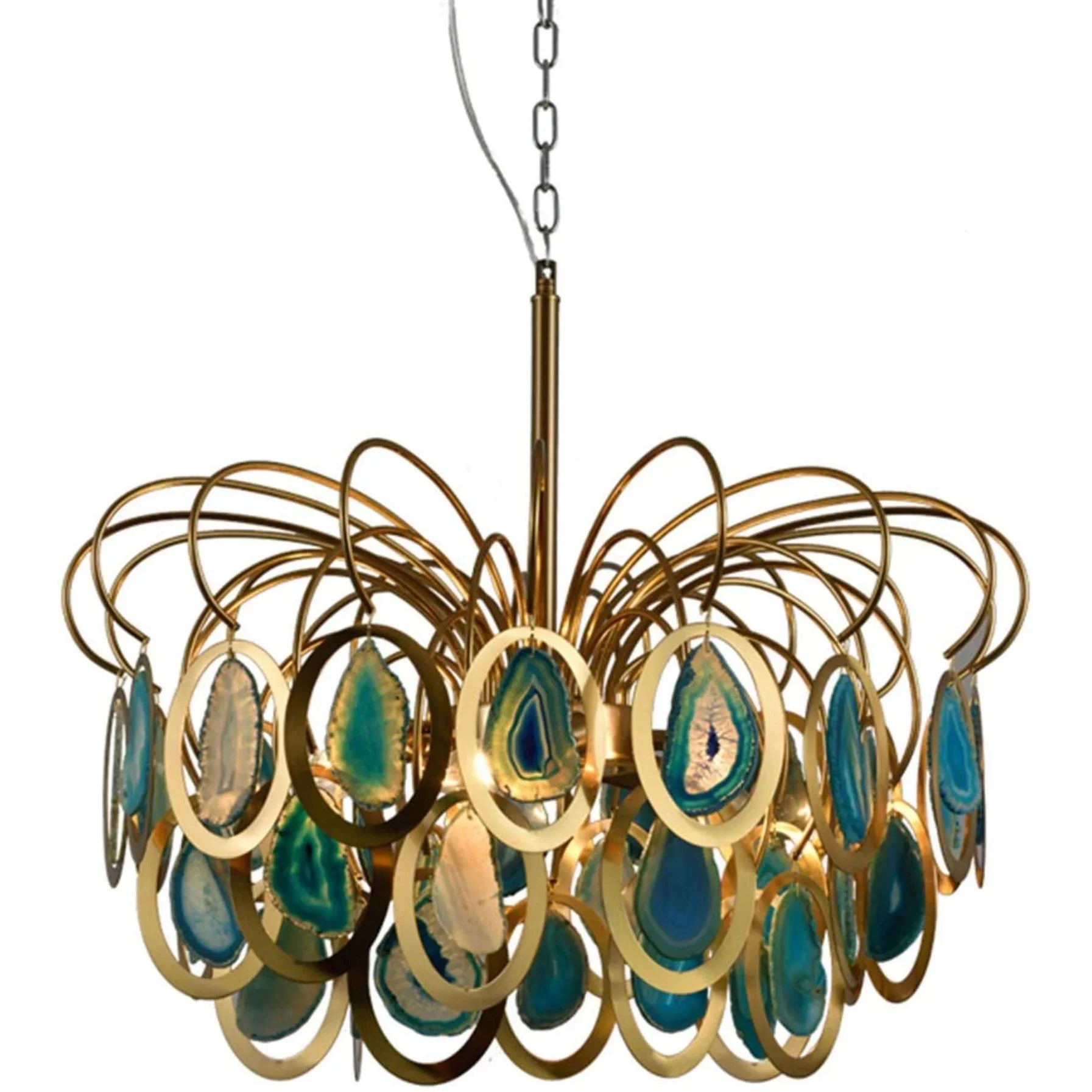 NATURAL AGATE MODERN CHANDELIER | CL70032