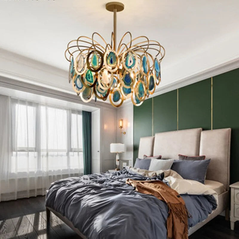 NATURAL AGATE MODERN CHANDELIER | CL70032