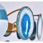 NATURAL GREEN AGATE CHANDELIER