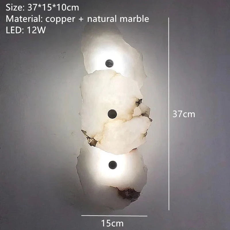 NATURAL MARBLE LED WALL LAMP | CLDSS0255