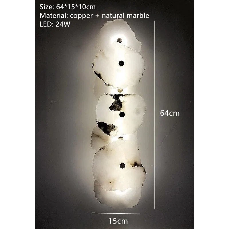 NATURAL MARBLE LED WALL LAMP | CLDSS0255