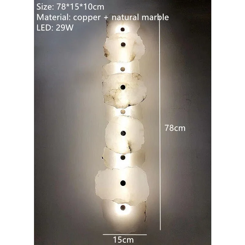 NATURAL MARBLE LED WALL LAMP | CLDSS0255