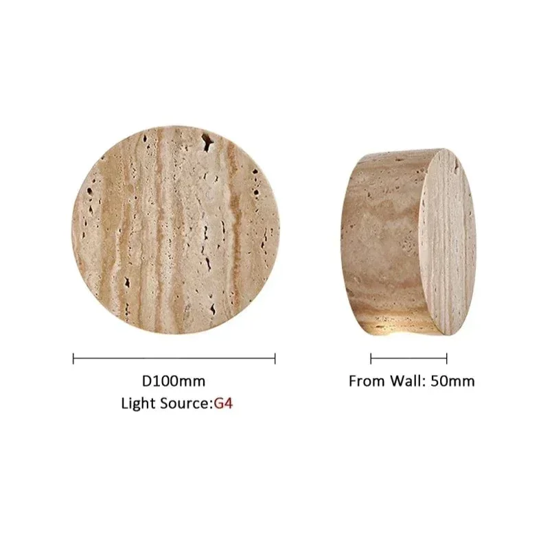 NATURAL MARBLE WALL LIGHT | BONETTI DESIGN CL502