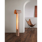 NATURAL TRAVERTINE ALLOY FLOOR LAMP | DESIGN PIETRA