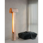 NATURAL TRAVERTINE ALLOY FLOOR LAMP | DESIGN PIETRA