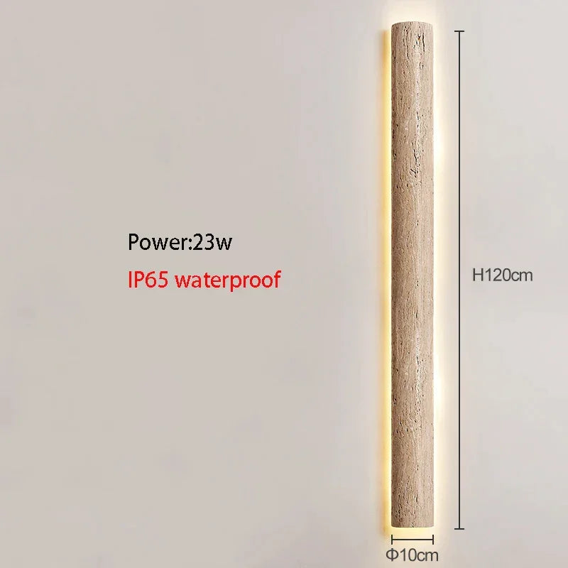 NATURAL TRAVERTINE STONE LED WALL SCONCE | CL889901