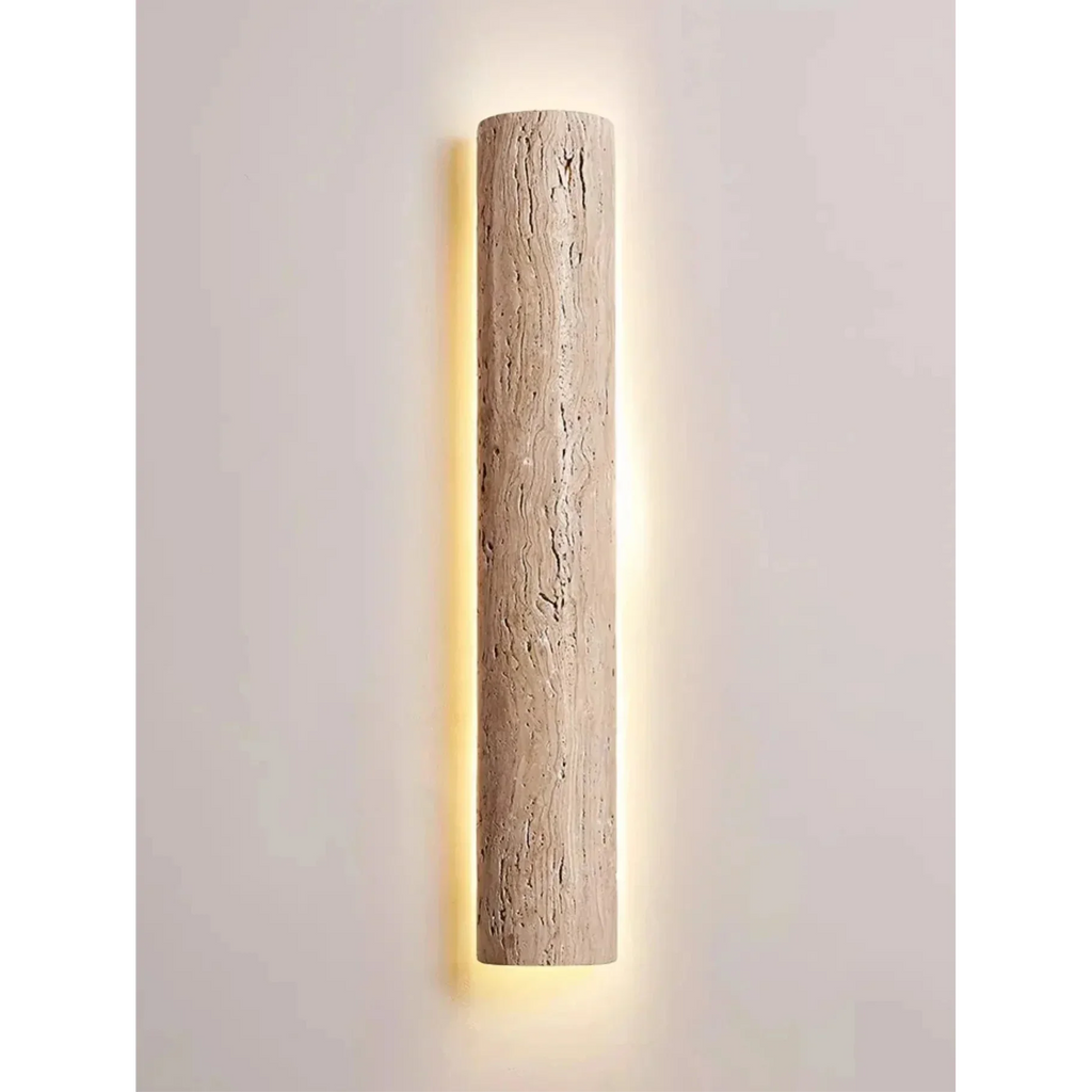 NATURAL TRAVERTINE STONE LED WALL SCONCE | CL889901