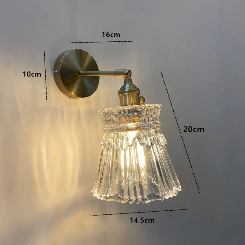 NORDIC WALL LAMP WITH SWING GLASS SHADE