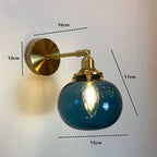 NORDIC WALL LAMP WITH SWING GLASS SHADE