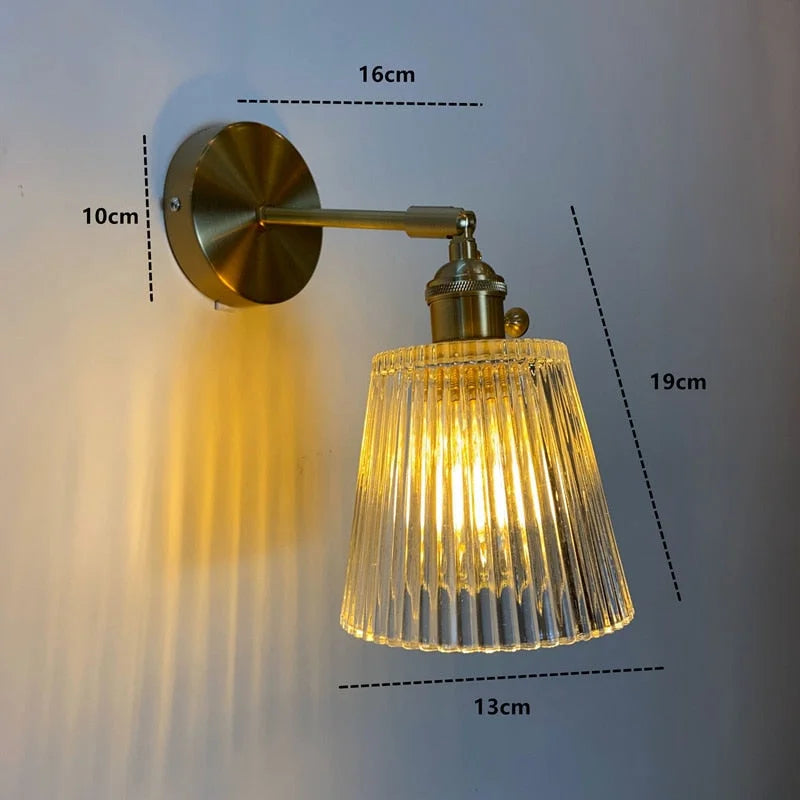 NORDIC WALL LAMP WITH SWING GLASS SHADE