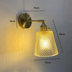 NORDIC WALL LAMP WITH SWING GLASS SHADE