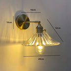 NORDIC WALL LAMP WITH SWING GLASS SHADE