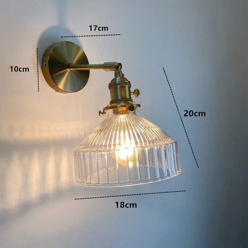 NORDIC WALL LAMP WITH SWING GLASS SHADE