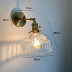NORDIC WALL LAMP WITH SWING GLASS SHADE