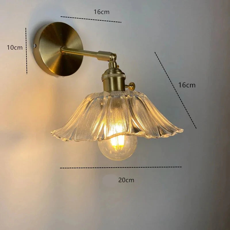 NORDIC WALL LAMP WITH SWING GLASS SHADE