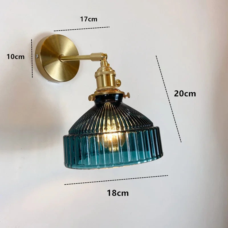NORDIC WALL LAMP WITH SWING GLASS SHADE