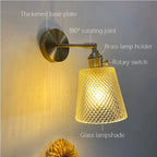 NORDIC WALL LAMP WITH SWING GLASS SHADE