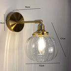 NORDIC WALL LAMP WITH SWING GLASS SHADE