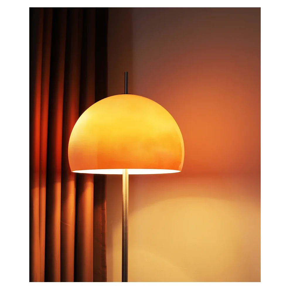 ORANGE GLASS BAUHAUS HARMONY FLOOR LAMPS