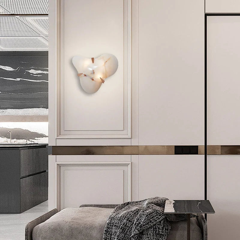 ORGANIC ALABASTER CLOUD SCONCE | CLVALO054