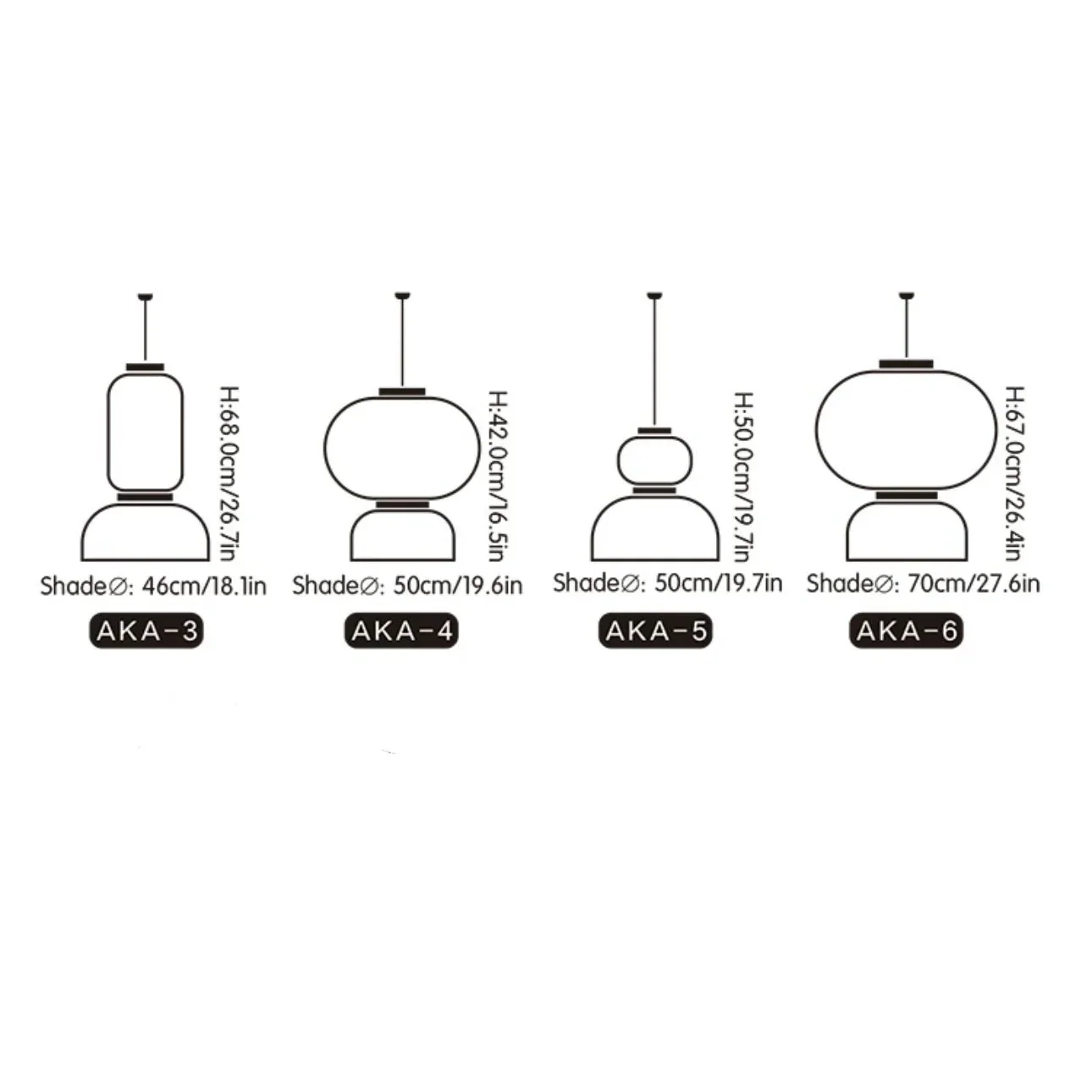 PAPER LANTERN LAMPS | AKA SERIES