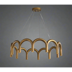 PATINATED BRASS ARCH CHANDELIER | CLFISH520S