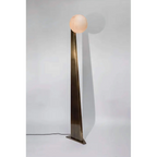 PATINATED BRASS SCULPTURAL FLOOR LAMP | CLORB0281K