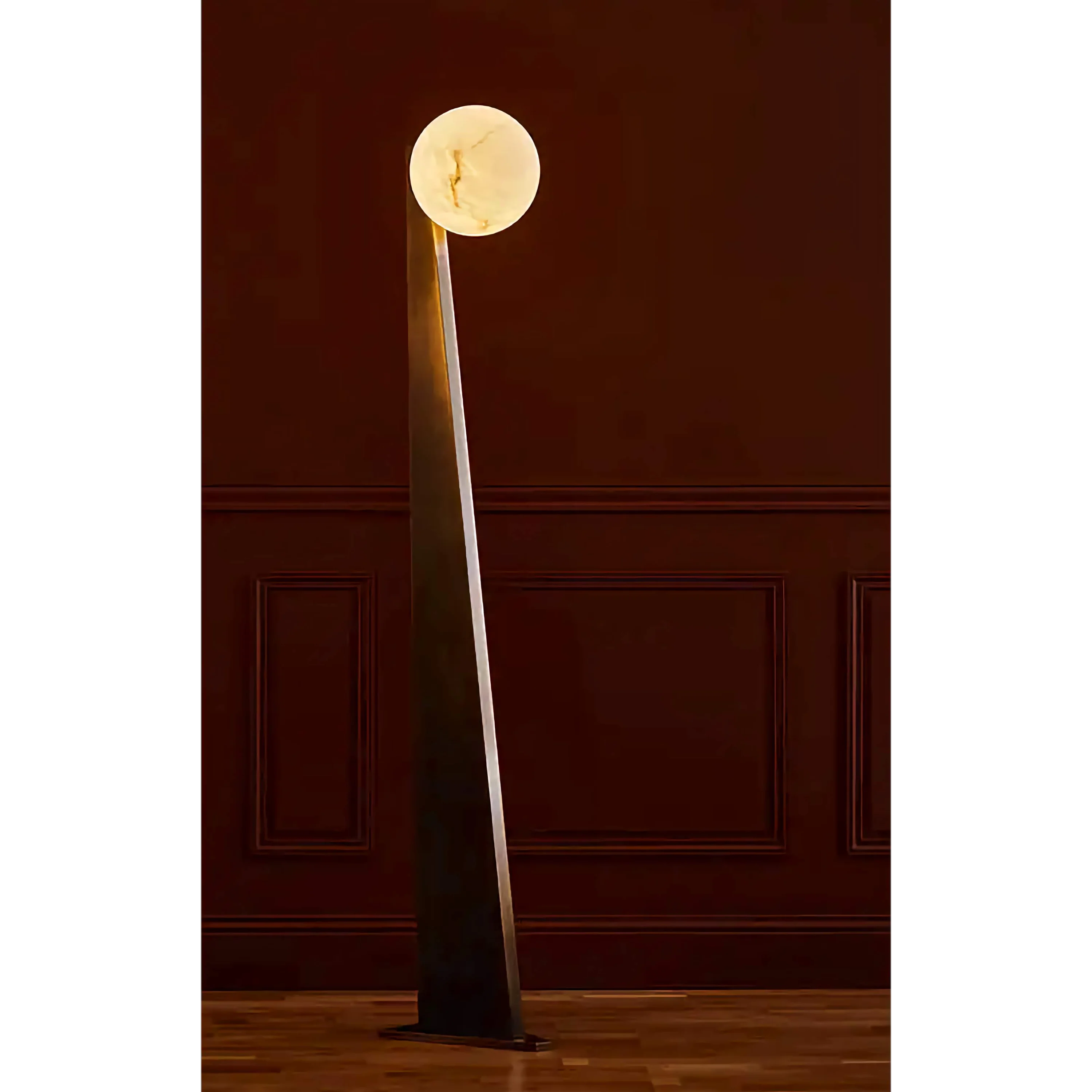 PATINATED BRASS SCULPTURAL FLOOR LAMP | CLORB0281K