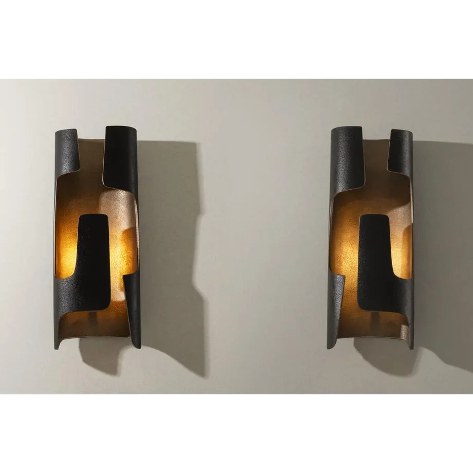 PATINATED CURVED WALL SCONCE | CLRONF502