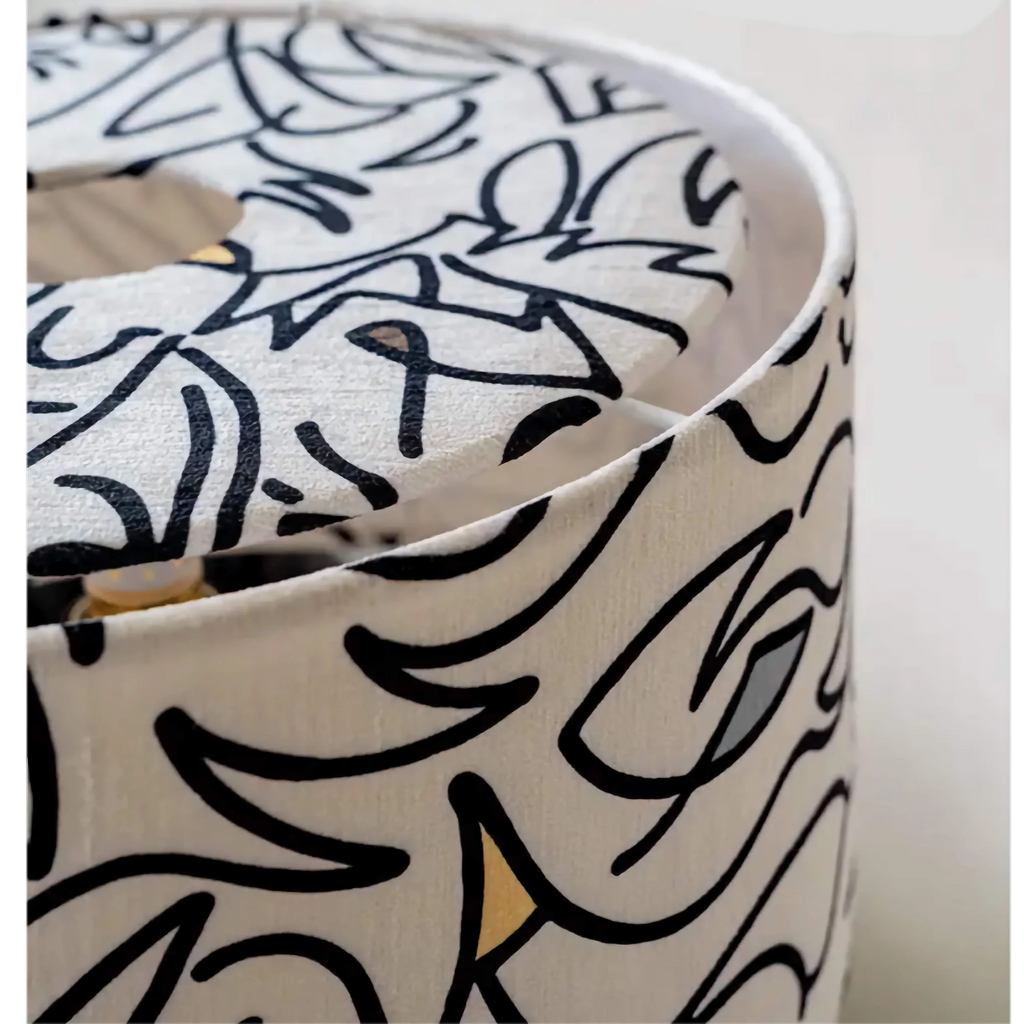 PATTERNED ART TABLE LAMP | CLDRTSD964