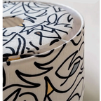 PATTERNED ART TABLE LAMP | CLDRTSD964