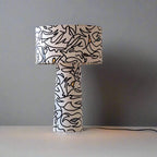 PATTERNED ART TABLE LAMP | CLDRTSD964