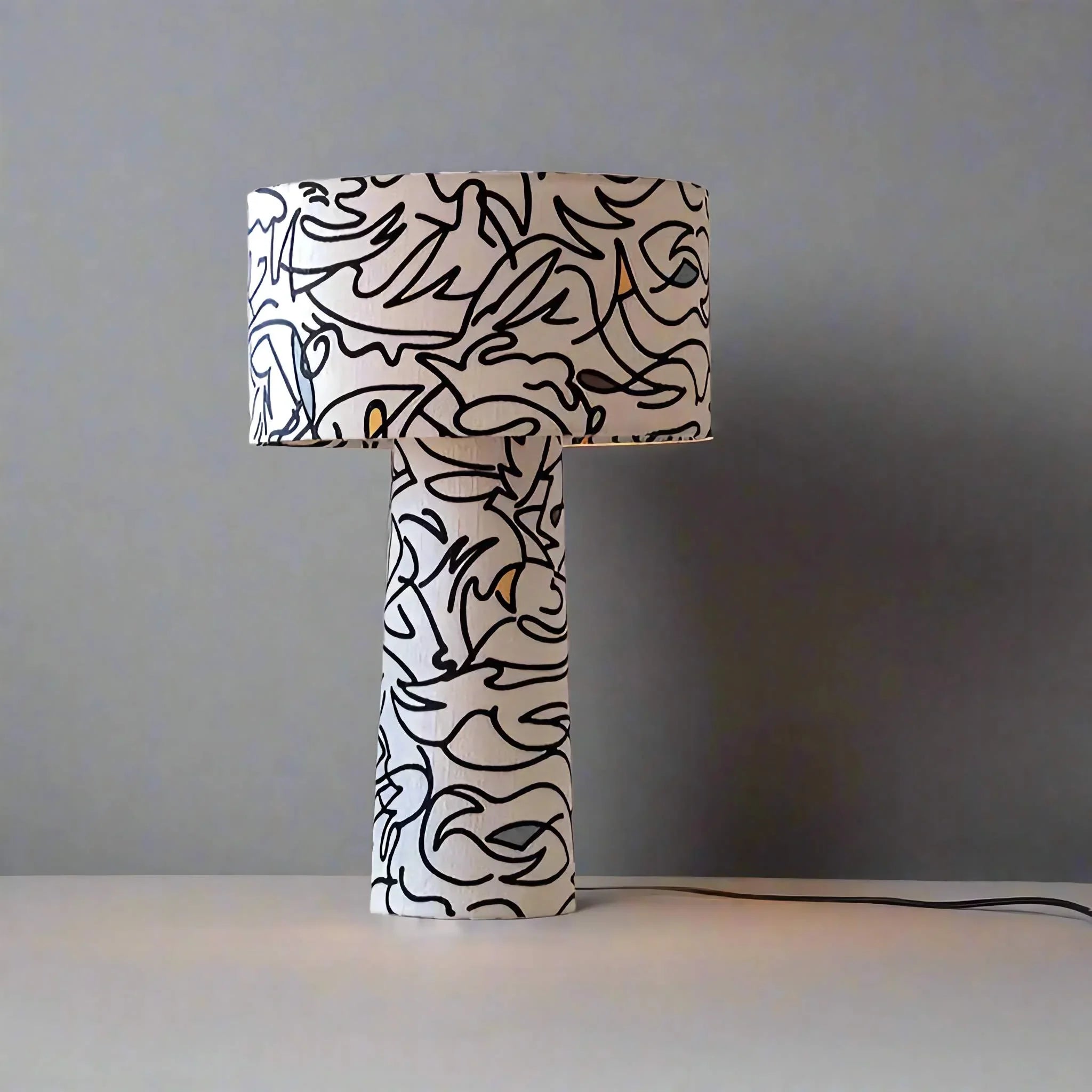 PATTERNED ART TABLE LAMP | CLDRTSD964