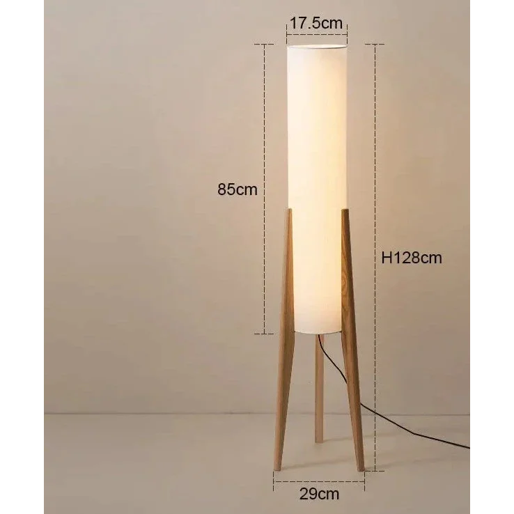 PILONI WOOD FABRIC FLOOR LAMP | CLHJ852