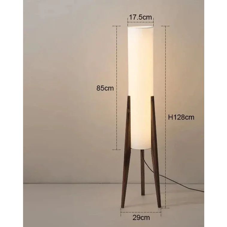 PILONI WOOD FABRIC FLOOR LAMP | CLHJ852