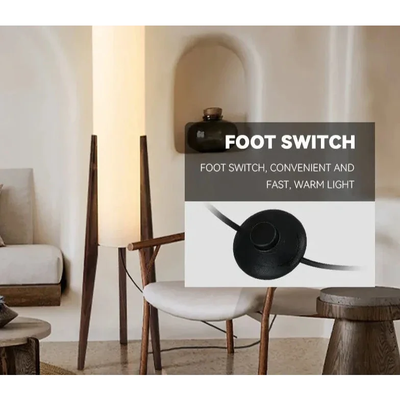 PILONI WOOD FABRIC FLOOR LAMP | CLHJ852