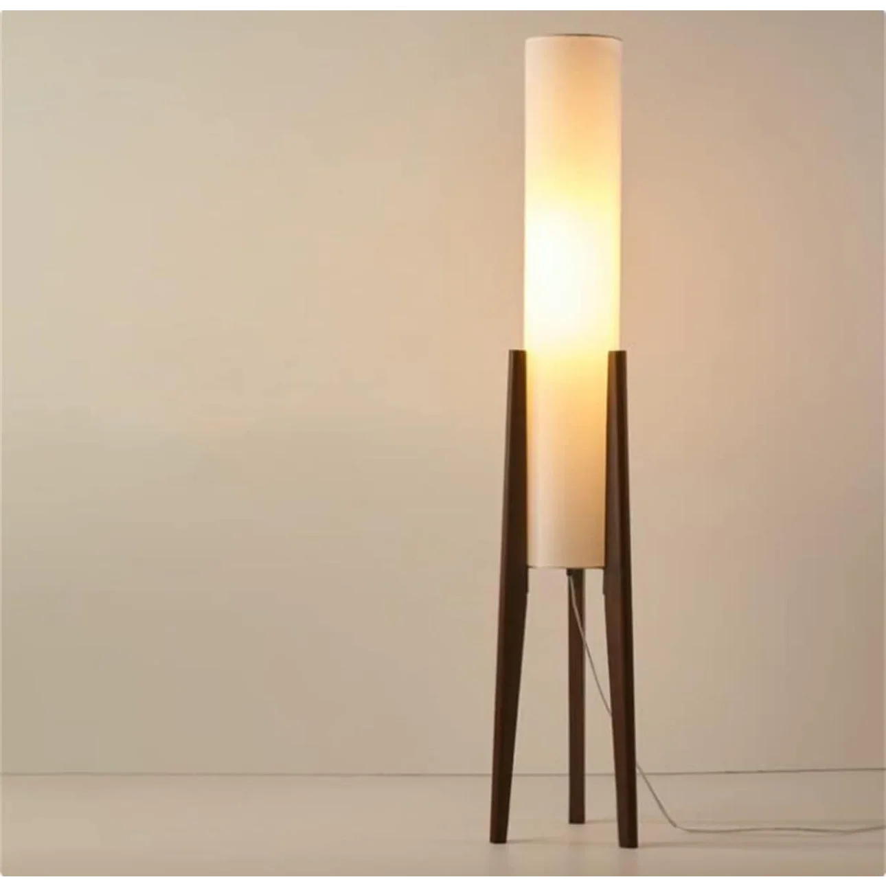 PILONI WOOD FABRIC FLOOR LAMP | CLHJ852