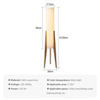 PILONI WOOD FABRIC FLOOR LAMP | CLHJ852