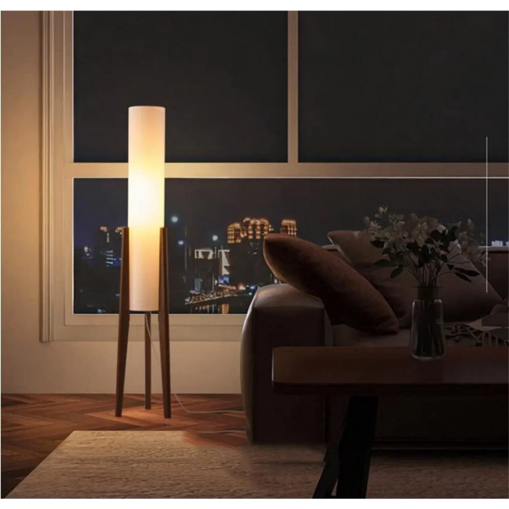 PILONI WOOD FABRIC FLOOR LAMP | CLHJ852