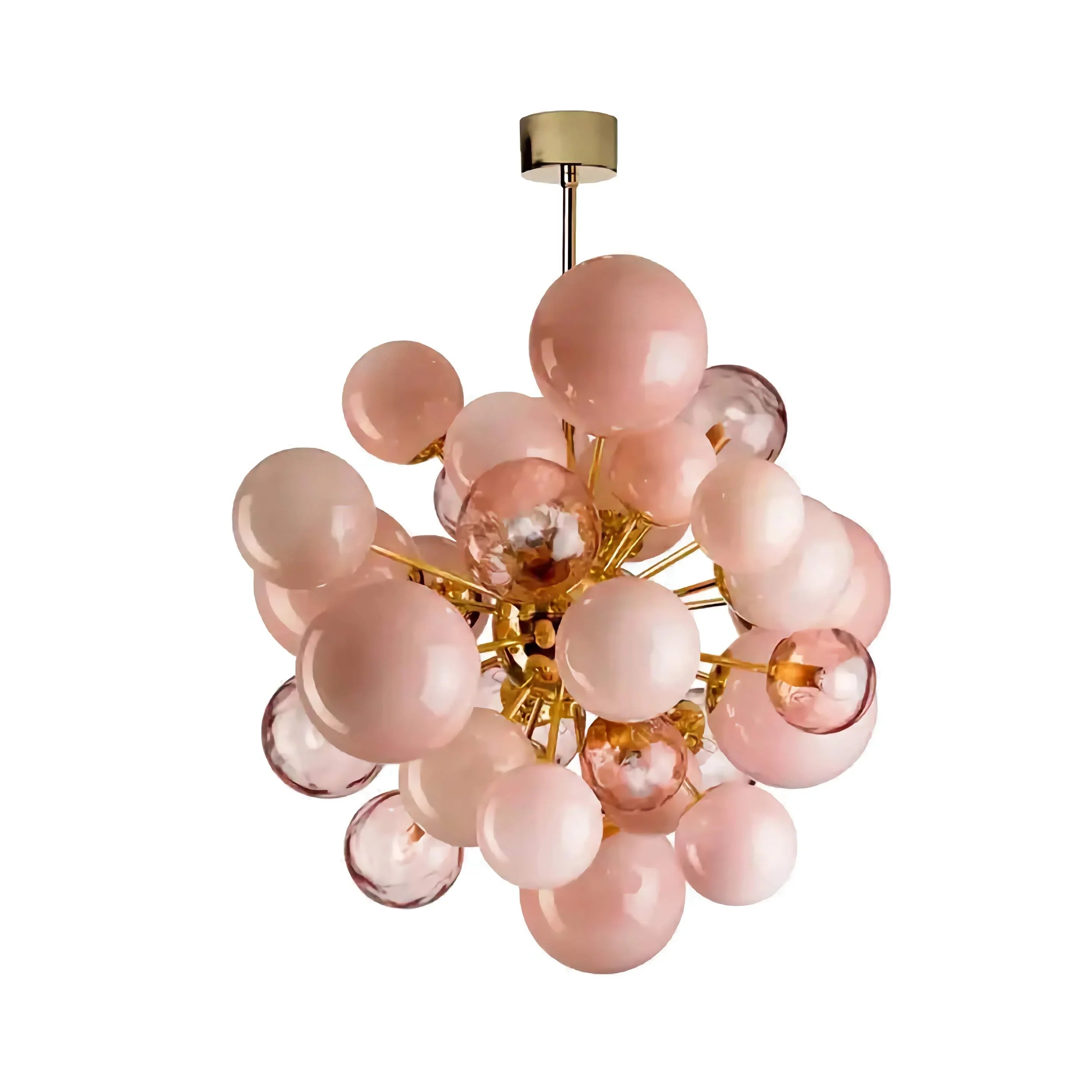 PINK MURANO GLASS CHANDELIER | DE SILVA DESIGN CLPT80CF