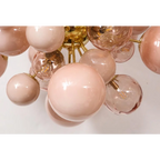 PINK MURANO GLASS CHANDELIER | DE SILVA DESIGN CLPT80CF