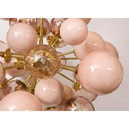 PINK MURANO GLASS CHANDELIER | DE SILVA DESIGN CLPT80CF
