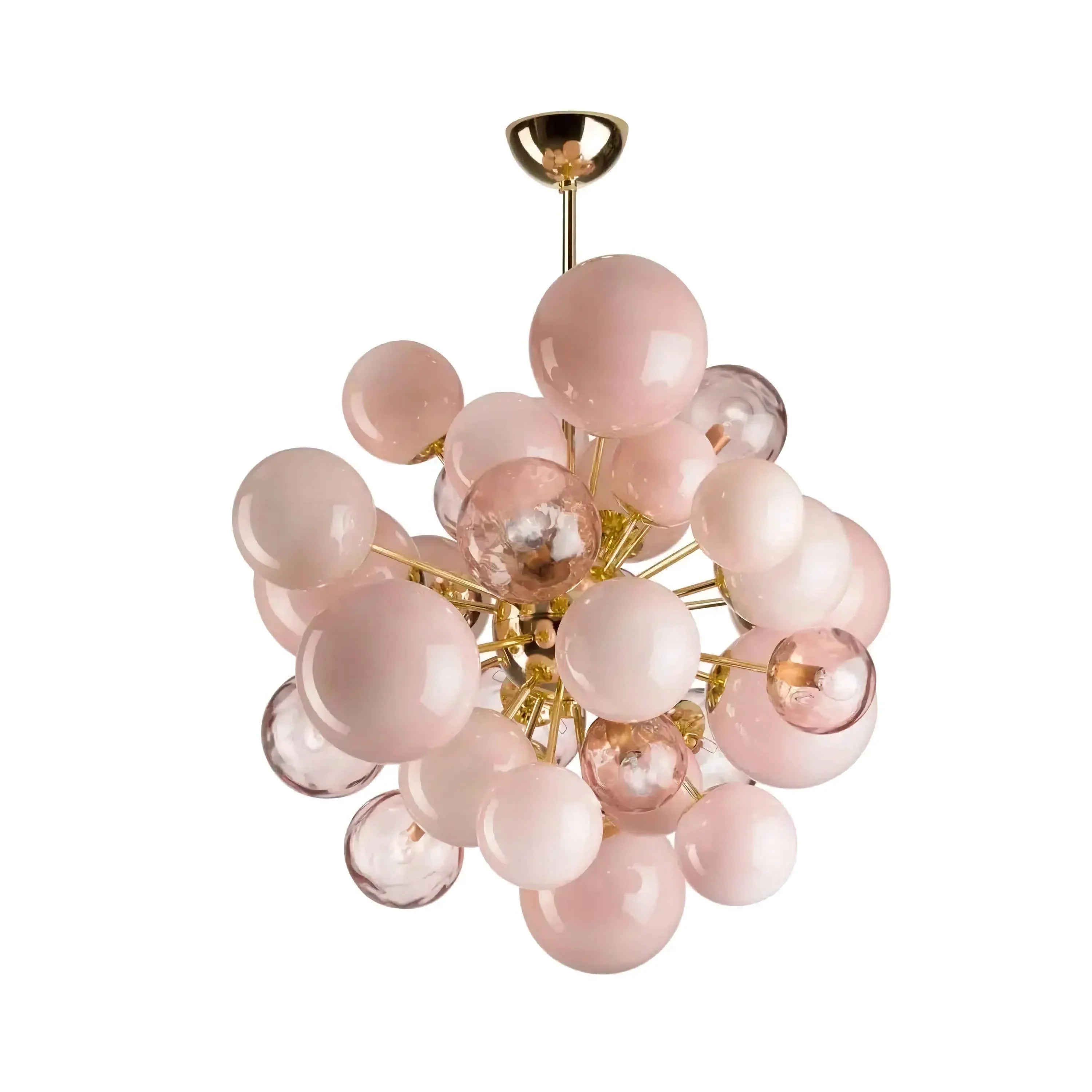PINK MURANO GLASS CHANDELIER | DE SILVA DESIGN CLPT80CF
