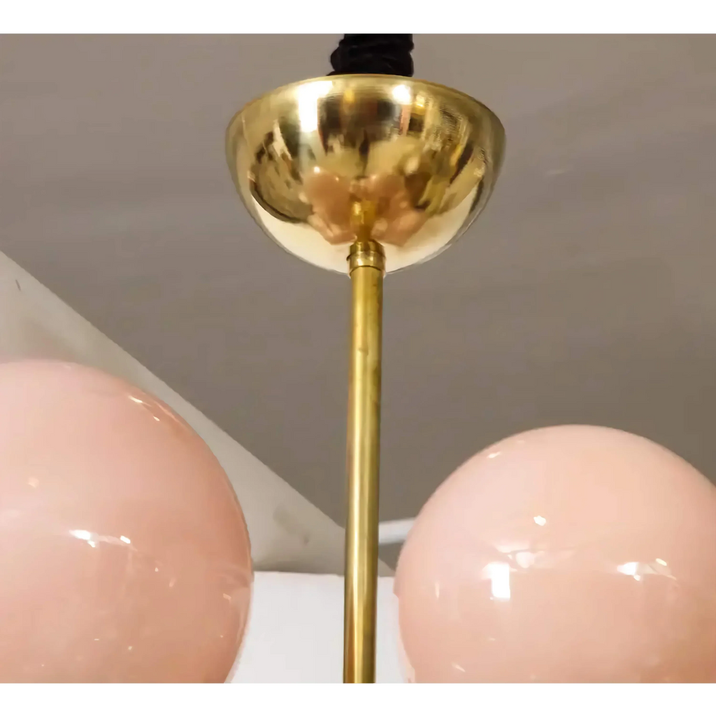 PINK MURANO GLASS CHANDELIER | DE SILVA DESIGN CLPT80CF