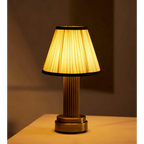 PLEATED FABRIC SHADE TABLE LAMP | CLKKJIM58