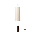 PLEATED LINEN & BRONZE FLOOR LAMP | CLHBV0255