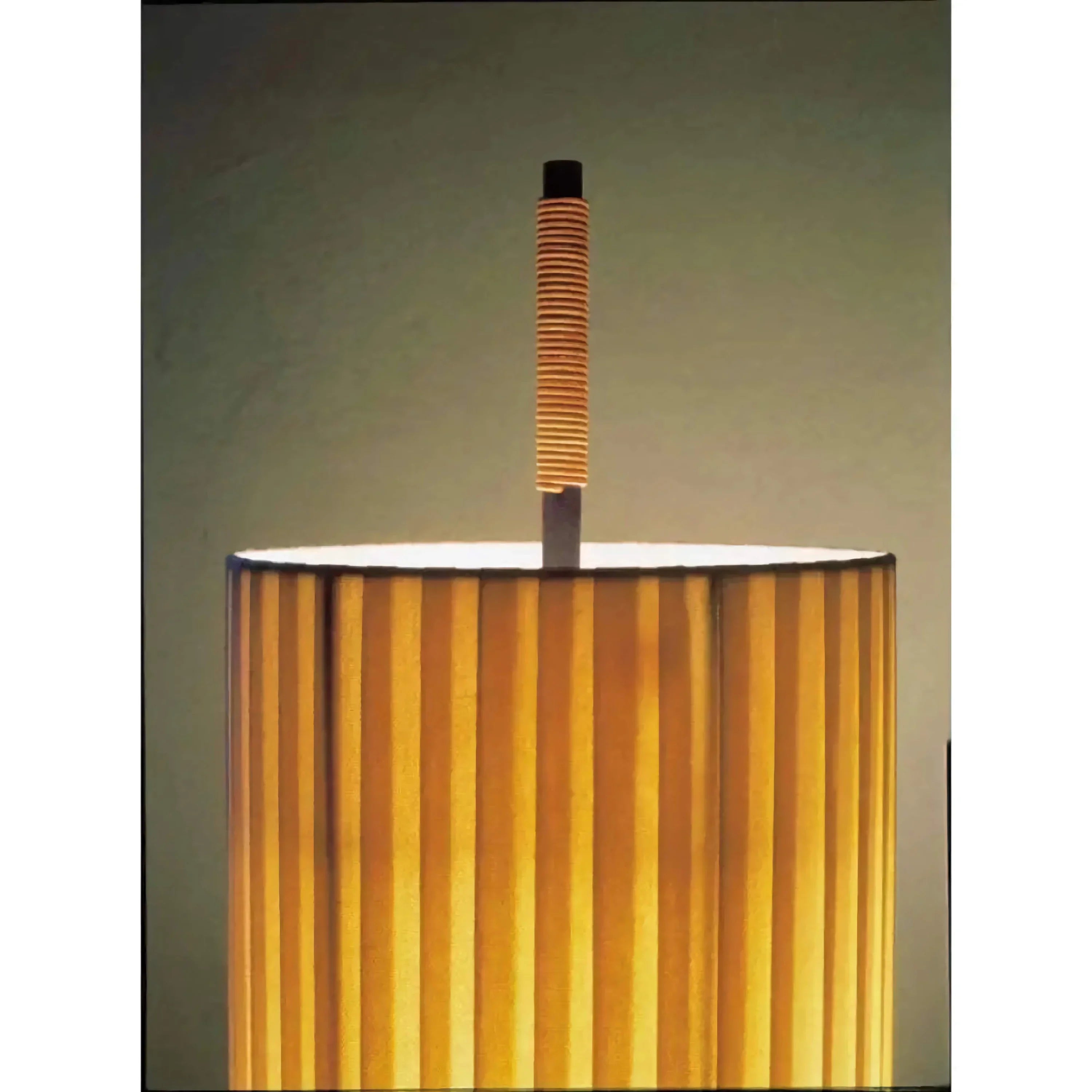 PLEATED LINEN & BRONZE FLOOR LAMP | CLHBV0255