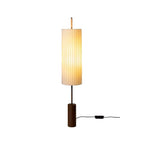 PLEATED LINEN & BRONZE FLOOR LAMP | CLHBV0255