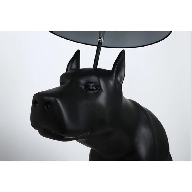 POOPING DOG FLOOR LAMP AND TABLE LAMP
